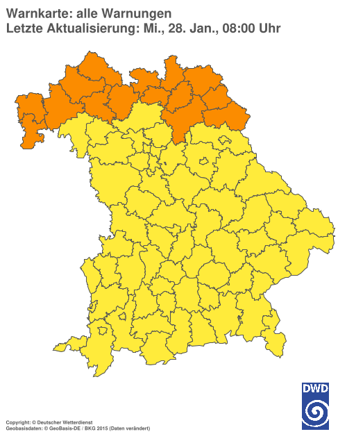 Aktuelle Wetterwarnungen für  Hannover