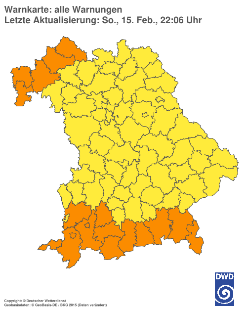Aktuelle Wetterwarnungen für  Hannover
