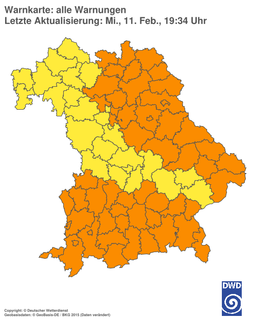 Aktuelle Wetterwarnungen für  Hannover