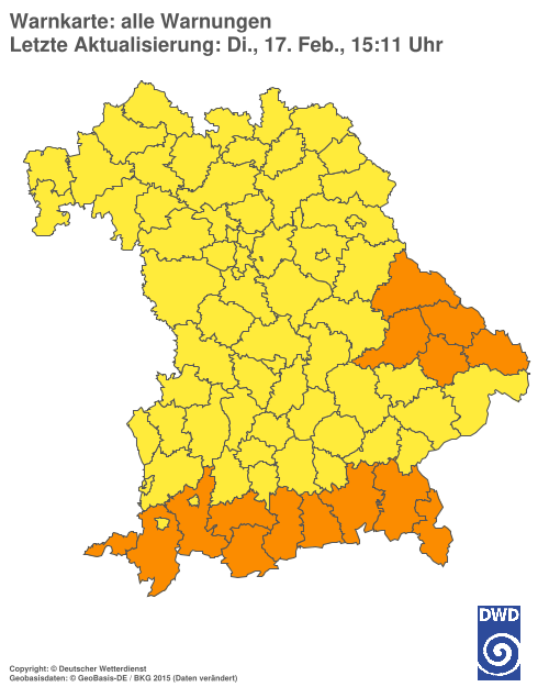 Aktuelle Wetterwarnungen für  Hannover