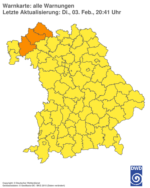 Aktuelle Wetterwarnungen für  Hannover