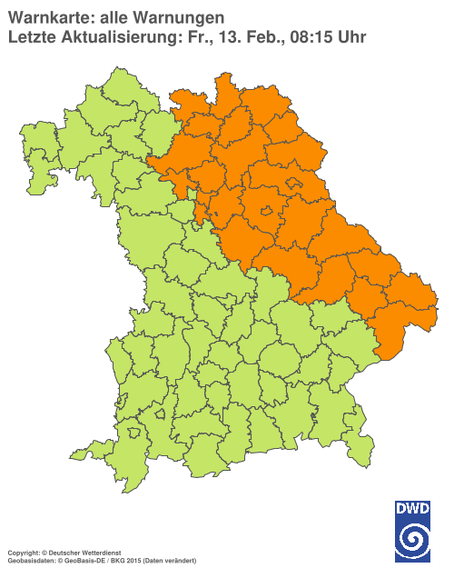 Aktuelle Wetterwarnungen für  Hannover