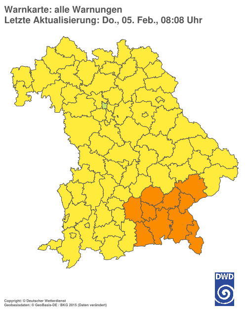 Aktuelle Wetterwarnungen für  Hannover