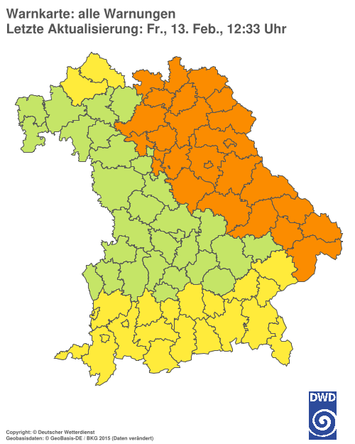 Aktuelle Wetterwarnungen für  Hannover