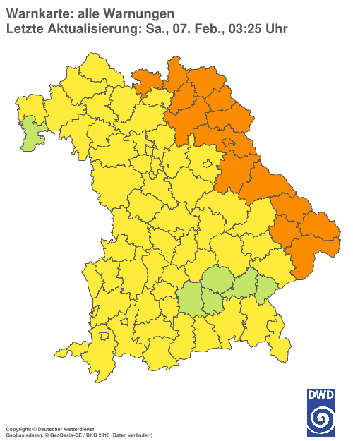 Aktuelle Wetterwarnungen für  Hannover