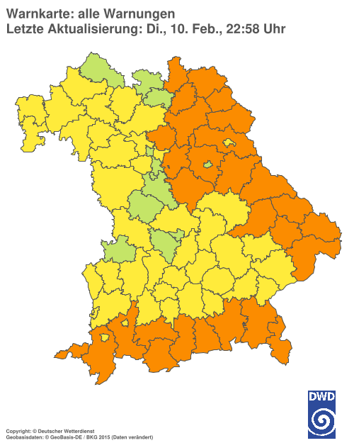 Aktuelle Wetterwarnungen für  Hannover