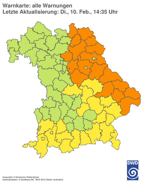 Aktuelle Wetterwarnungen für  Hannover