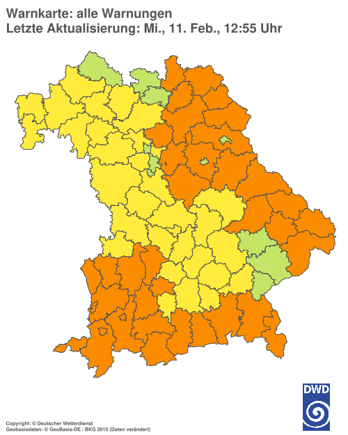 Aktuelle Wetterwarnungen für  Hannover