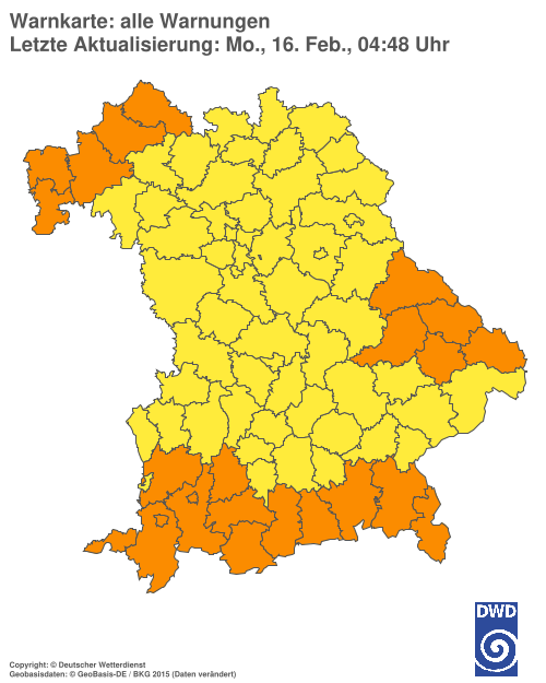 Aktuelle Wetterwarnungen für  Hannover