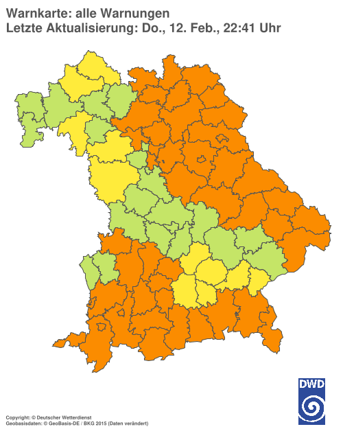 Aktuelle Wetterwarnungen für  Hannover