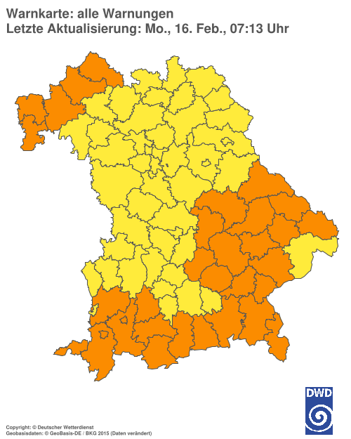 Aktuelle Wetterwarnungen für  Hannover