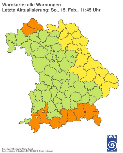 Aktuelle Wetterwarnungen für  Hannover