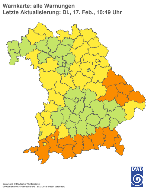 Aktuelle Wetterwarnungen für  Hannover