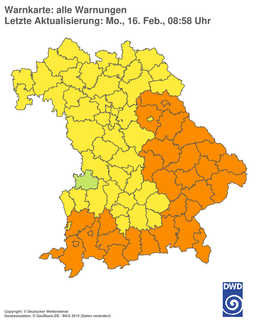 Aktuelle Wetterwarnungen für  Hannover