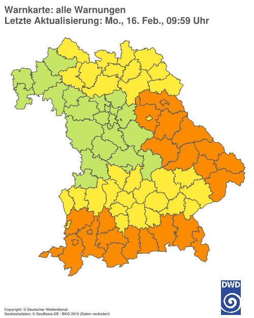 Aktuelle Wetterwarnungen für  Hannover