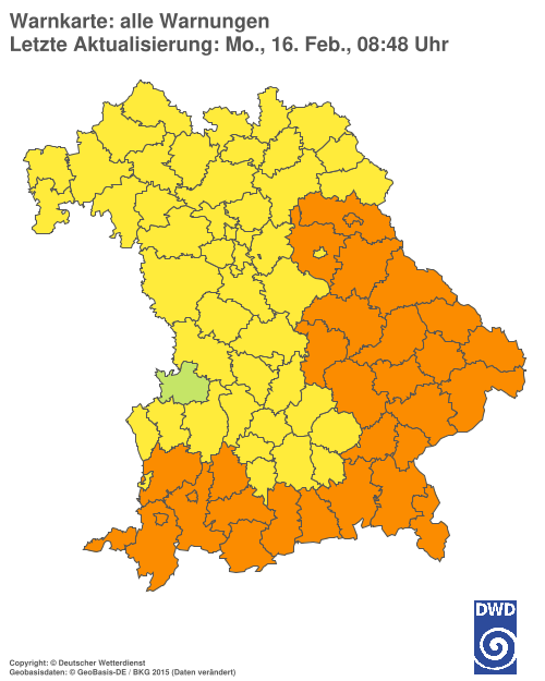 Aktuelle Wetterwarnungen für  Hannover