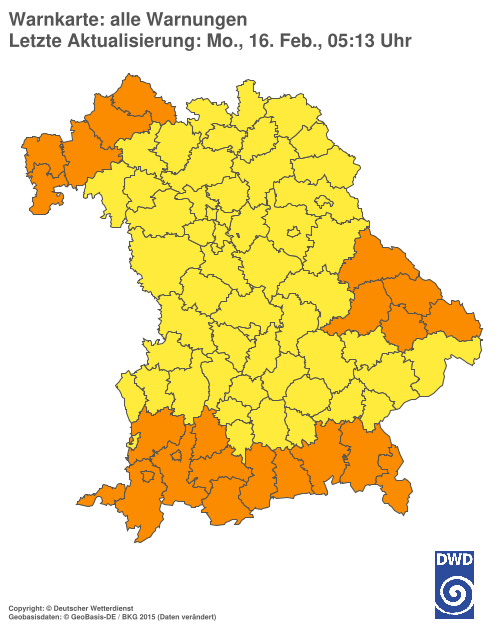 Aktuelle Wetterwarnungen für  Hannover