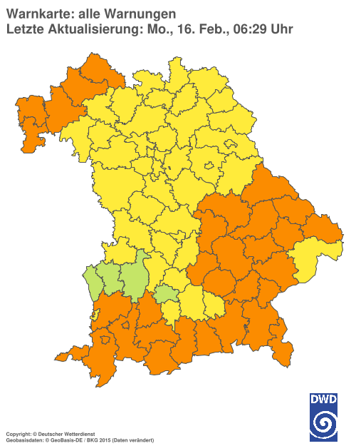 Aktuelle Wetterwarnungen für  Hannover