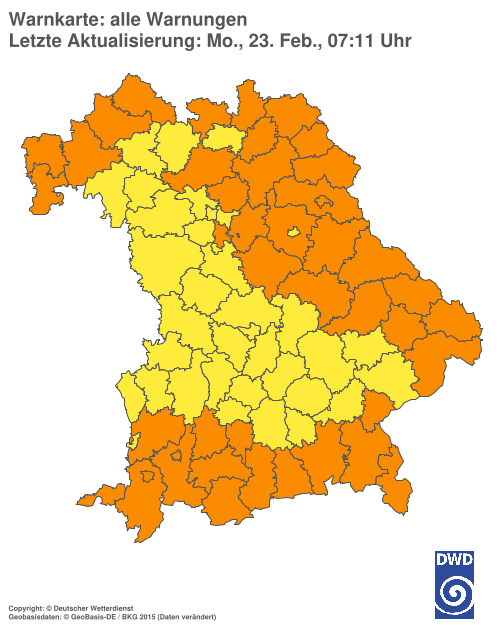 Aktuelle Wetterwarnungen für  Hannover