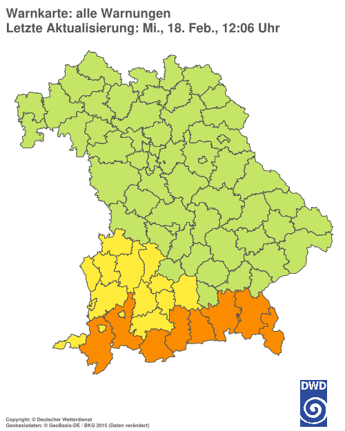 Aktuelle Wetterwarnungen für  Hannover