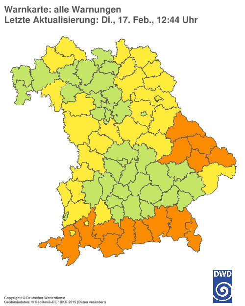 Aktuelle Wetterwarnungen für  Hannover