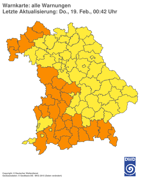 Aktuelle Wetterwarnungen für  Hannover