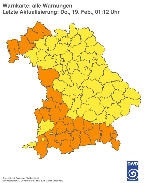 Aktuelle Wetterwarnungen für  Hannover