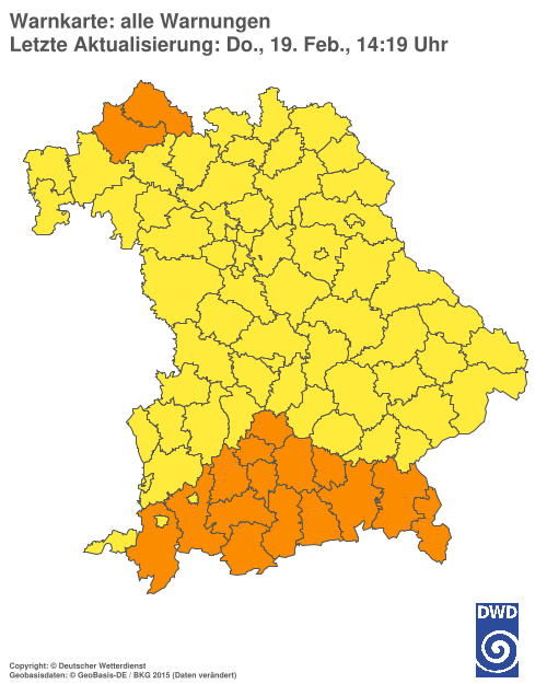 Aktuelle Wetterwarnungen für  Hannover