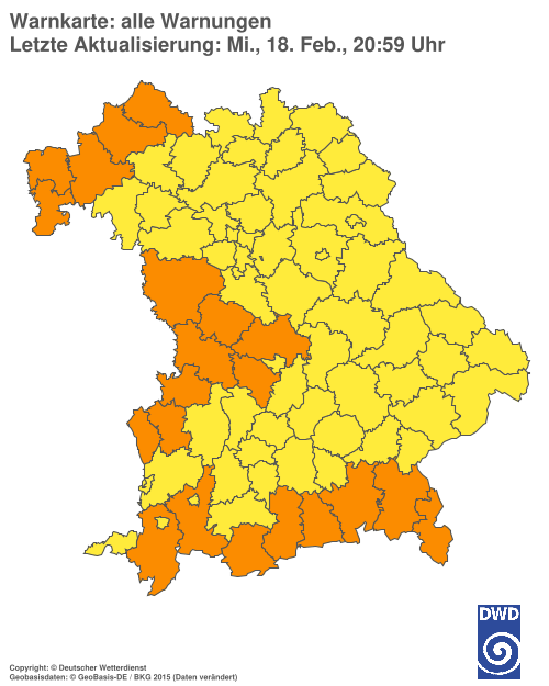 Aktuelle Wetterwarnungen für  Hannover