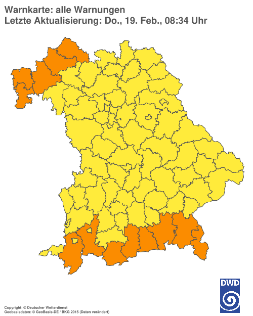 Aktuelle Wetterwarnungen für  Hannover