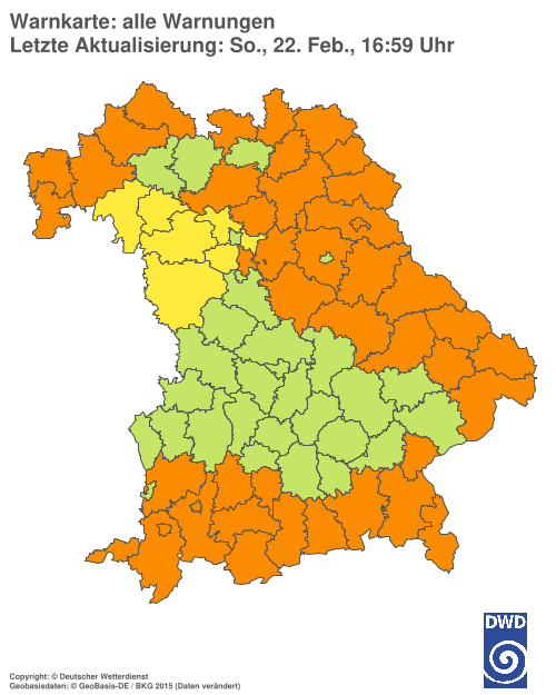 Aktuelle Wetterwarnungen für  Hannover