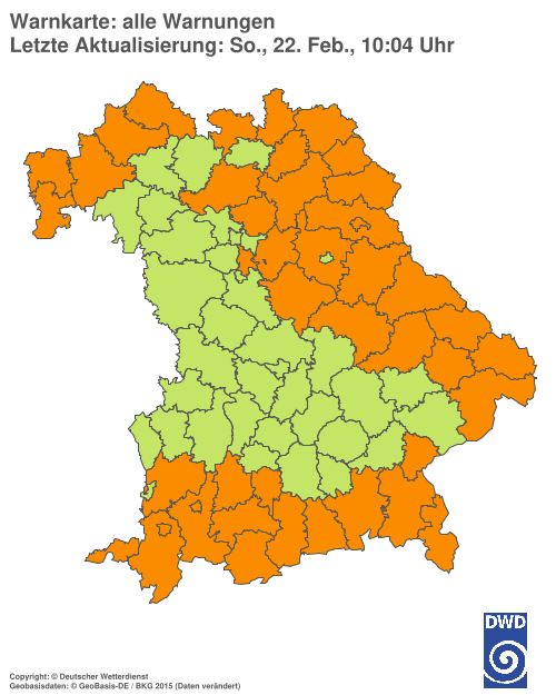Aktuelle Wetterwarnungen für  Hannover