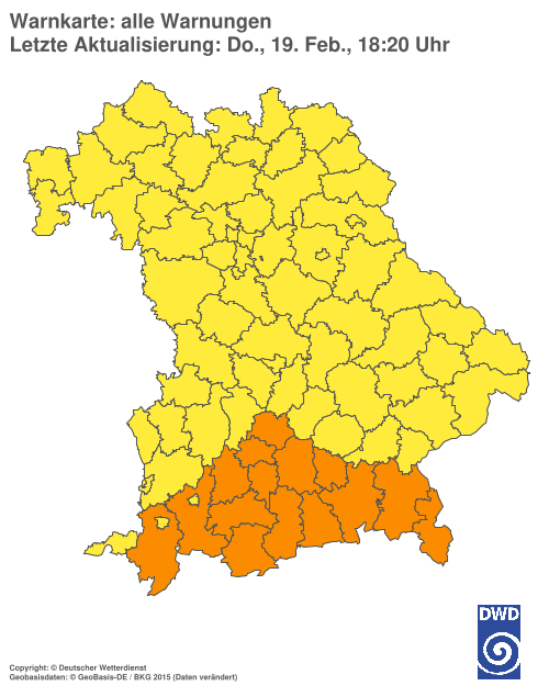 Aktuelle Wetterwarnungen für  Hannover