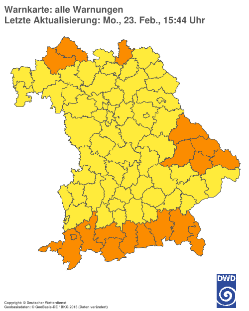 Aktuelle Wetterwarnungen für  Hannover