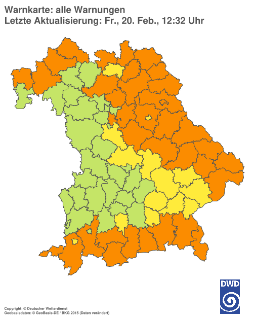 Aktuelle Wetterwarnungen für  Hannover