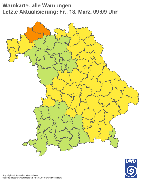 Aktuelle Wetterwarnungen für  Hannover