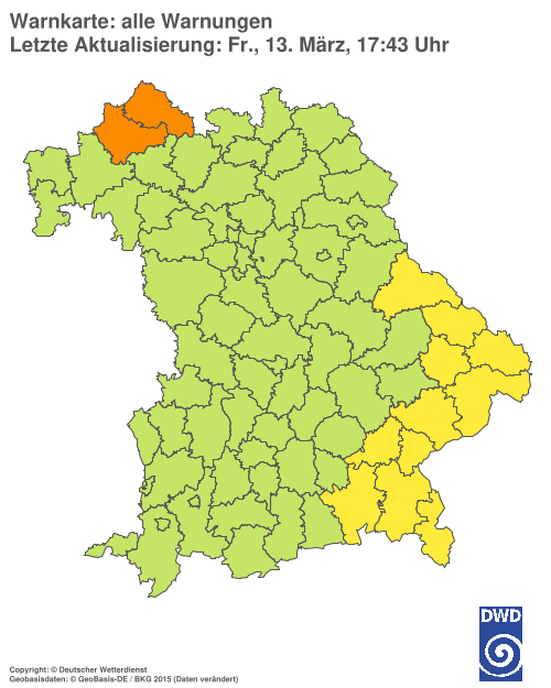 Aktuelle Wetterwarnungen für  Hannover