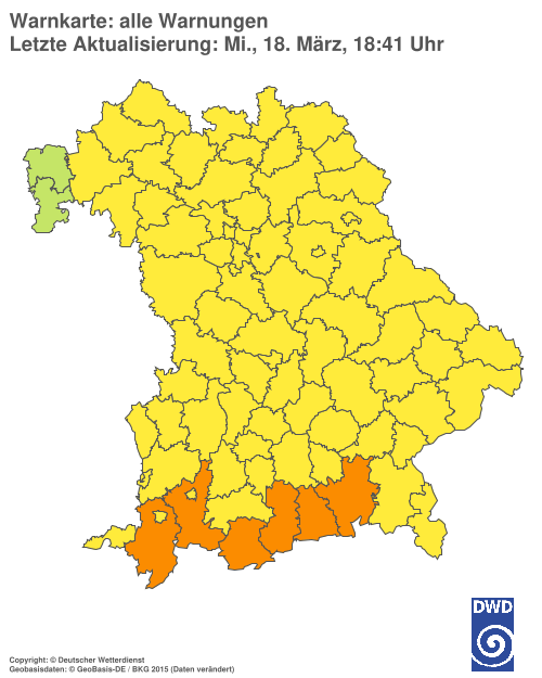 Aktuelle Wetterwarnungen für  Hannover
