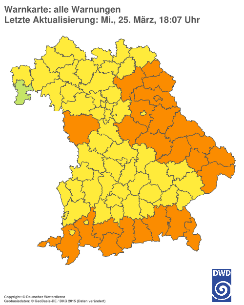 Aktuelle Wetterwarnungen für  Hannover
