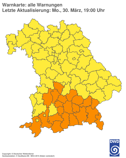 Aktuelle Wetterwarnungen für  Hannover