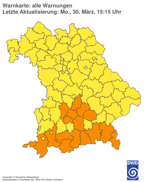 Aktuelle Wetterwarnungen für  Hannover