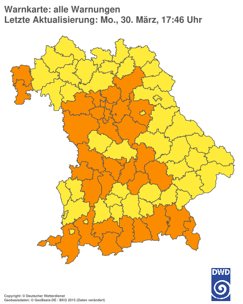 Aktuelle Wetterwarnungen für  Hannover
