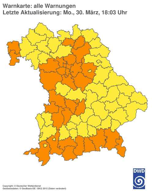 Aktuelle Wetterwarnungen für  Hannover