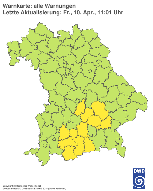 Aktuelle Wetterwarnungen für  Hannover