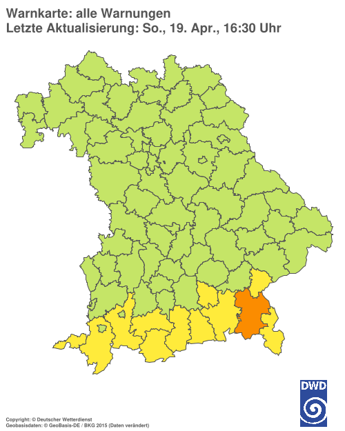 Aktuelle Wetterwarnungen für  Hannover
