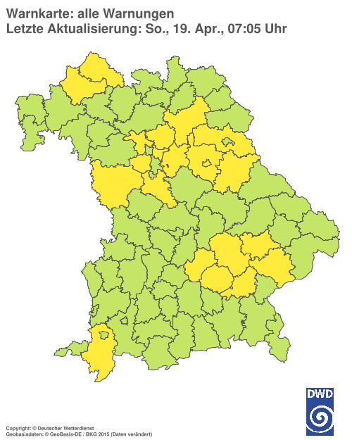 Aktuelle Wetterwarnungen für  Hannover