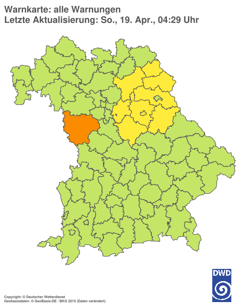 Aktuelle Wetterwarnungen für  Hannover