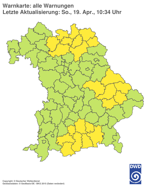 Aktuelle Wetterwarnungen für  Hannover
