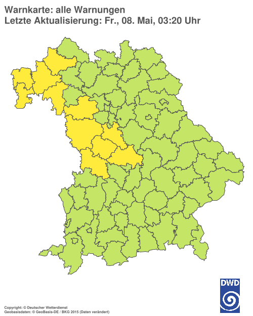 Aktuelle Wetterwarnungen für  Hannover