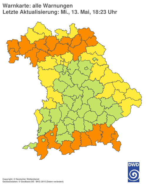 Aktuelle Wetterwarnungen für  Hannover